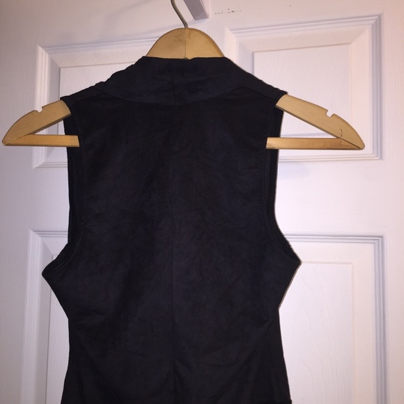 BEBE Suede Body Suit - Picture 3 of 4